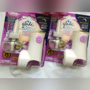 2x Glade Scented oil PlugIn air freshener, Lavender Vanilla, NEW